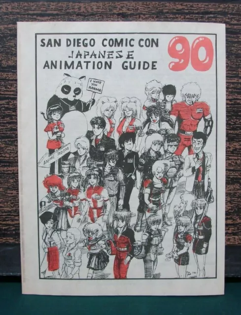 1990 San Diego Comic Con Japanese Animation Guide SDCC Anime Souvenir RARE L@@K
