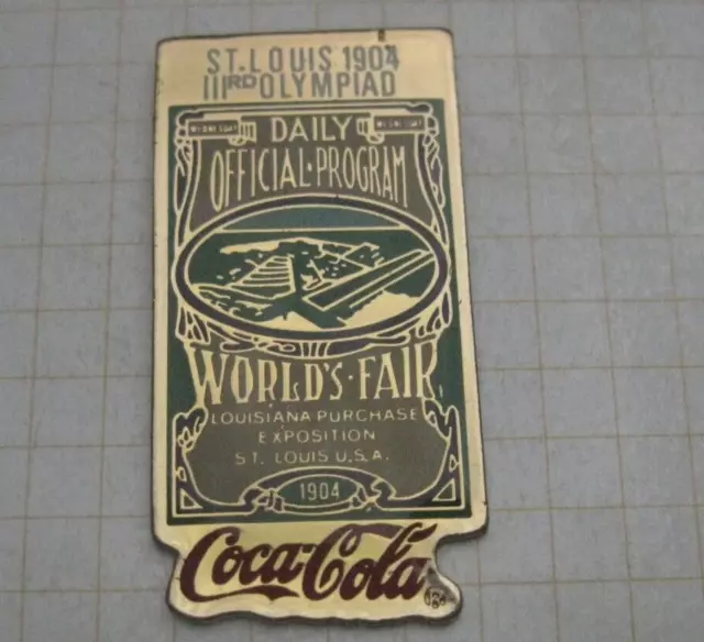 COCA - COLA / ST. LOUIS 1904 OLYMPIC GAMES ................... Sport Pin (152e)