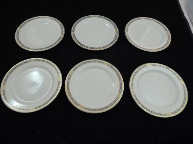 Syracuse China OPCO MISTIC Blue 6.25" Bread Butter Plates Set of 6