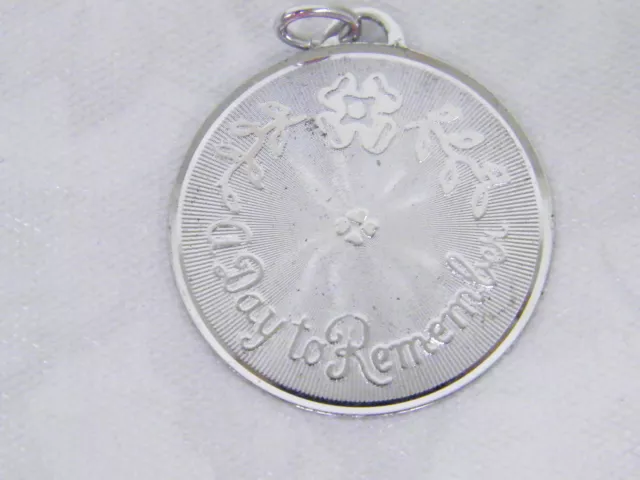 Charme gravable vintage « A Day to Remember » argent sterling