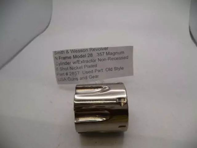 2857 Smith & Wesson N Frame Model 28 .357 Magnum Cylinder w/Extractor Non-Recess