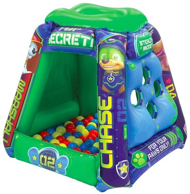 paw patrol inflatable playland ball pit with 20 balls