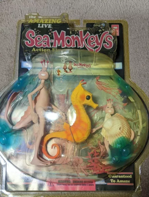 Sea-Monkeys Action Figures The AMAZING LIVE Father & Son From JAPAN