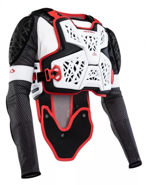 Acerbis Pettorina tg XXL Galaxy Mx Enduro bianco nero rosso body armour