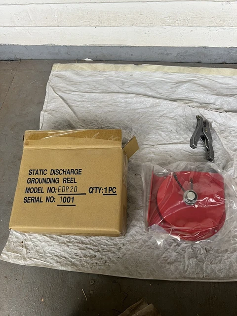Static Discharge Grounding Reel Ground Reel Edr20 Self Retracting New In Box