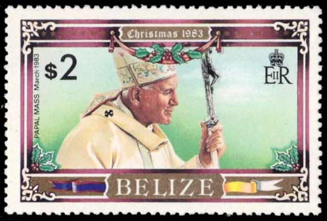 BELIZE 697 - Pope John Paul II "Papal Visit" (pb84590)