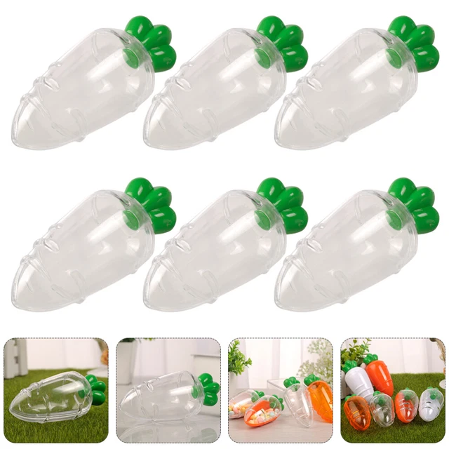 6 pezzi stampo per carote custodie per caramelle plastica scatola per caramelle matrimonio fai da te regalo con