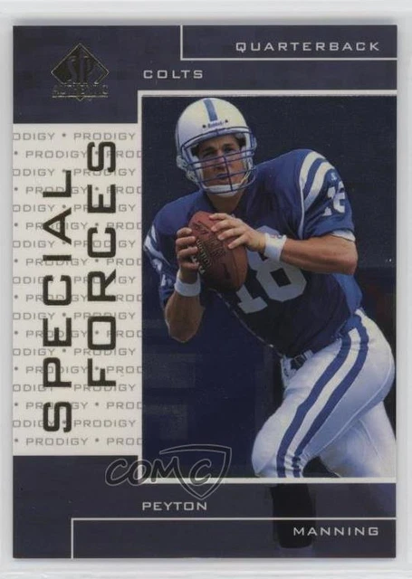 1998 SP Authentic Special Forces /1000 Peyton Manning #S22 Rookie RC HOF