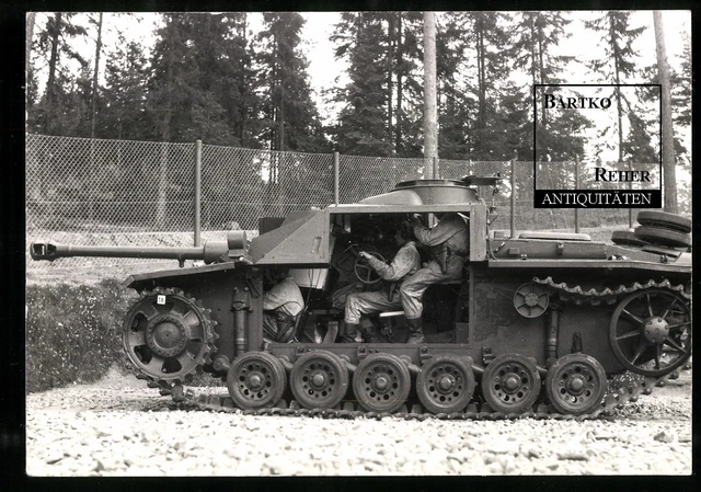 FOTO CA. 1960 Panzer Stug III Sd.Kfz. 142 Schnittmodel Soldaten m ...