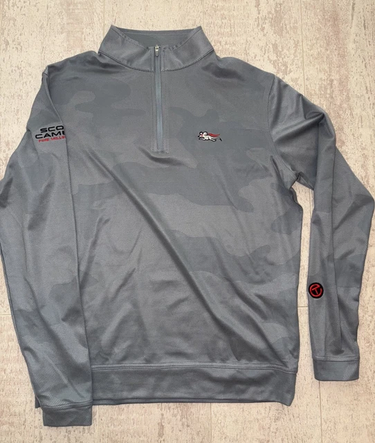 Pull Scotty Cameron 1/4 Zip Gris Taille S – Manches Longues Golf