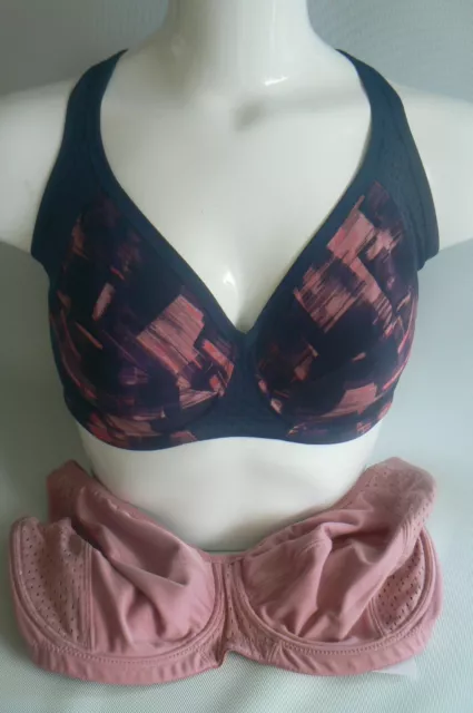 M&S ACTIVE EXTRA High Impact Sports Bra Size 32 D DD 34A New Tags