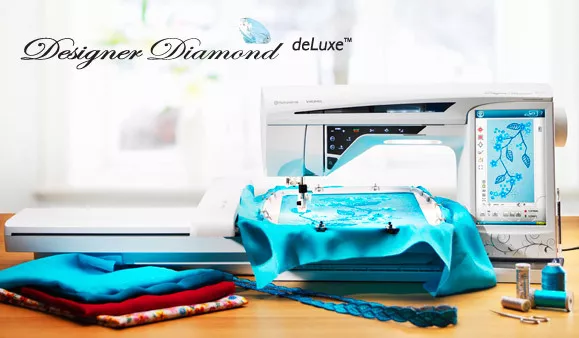 Shopping Costura máquina de coser Bordar Husqvarna Designer Diamond Deluxe