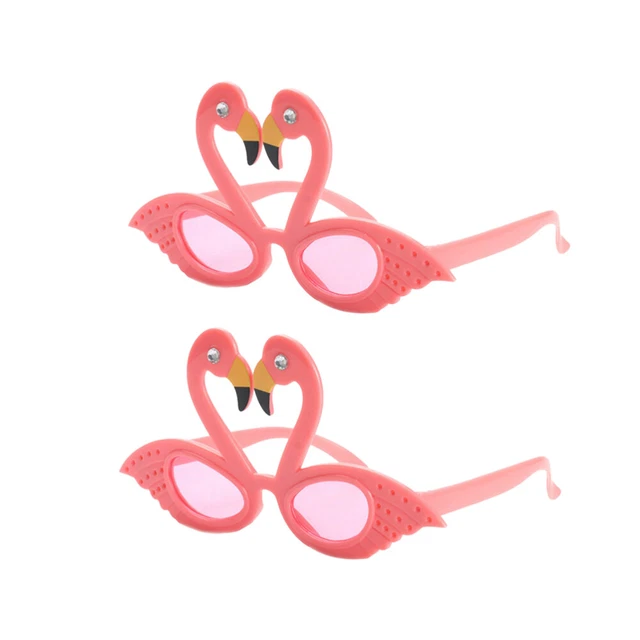 2 Pcs Luau Party Sunglasses Funny Hawaiian Gift Kids Prom Gifts