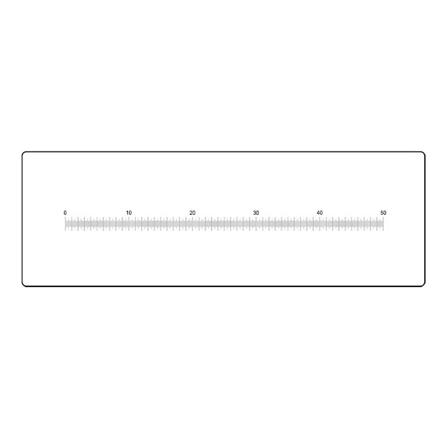 Um Ruler Slide Microscope MICROSCOPE MICROMETER MICROSCOPE Stage Calibration Slide Measuring ...
