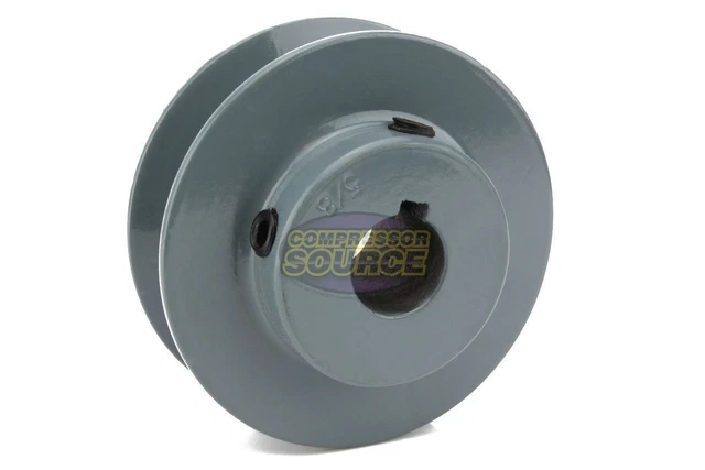 Cast Iron 2.5 " Single Groove Pulley V Style B Belt 5L for 5/8 " Keyed Shaft