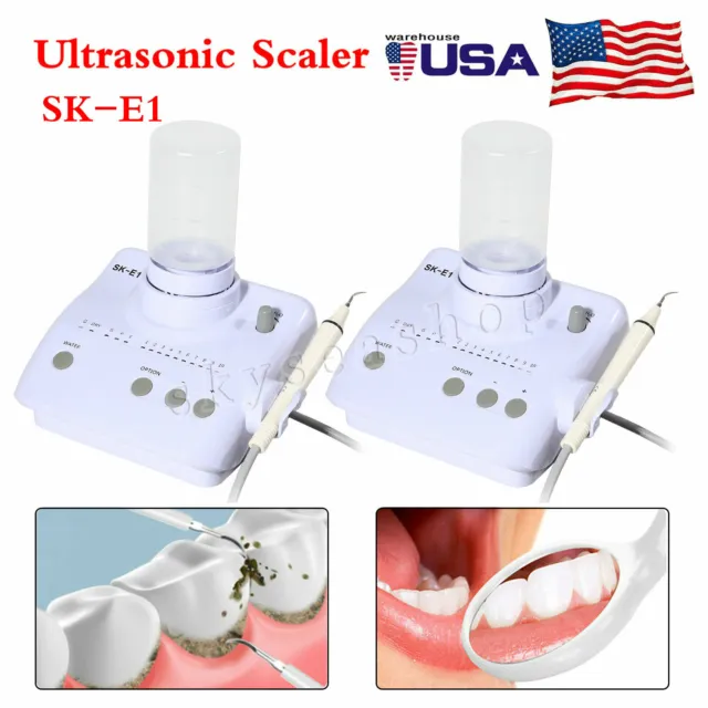 2 x For Cavitron Dental Ultrasonic Scaler SKYSEA fit EMS Handpiece Tip+2 Bottles