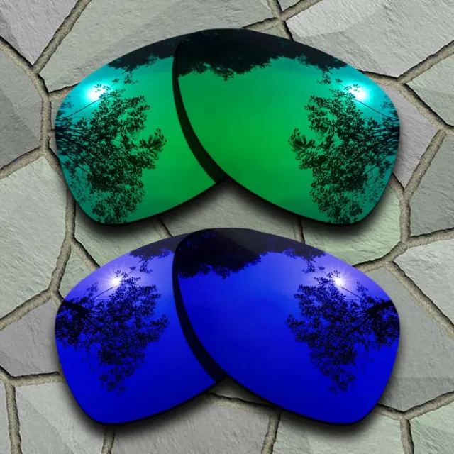 US Jade Green&Violet Blue Polarized Lenses Replacement For-Oakley Dispatch 2