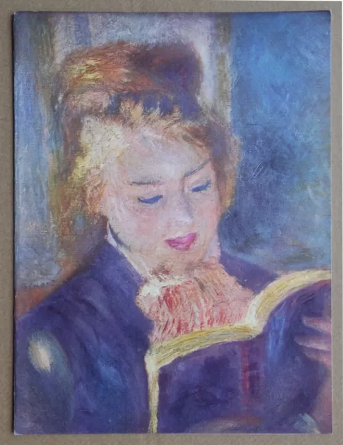 Menu original Chargeurs Réunis 1963 Paquebot Foucauld Auguste RENOIR La liseuse
