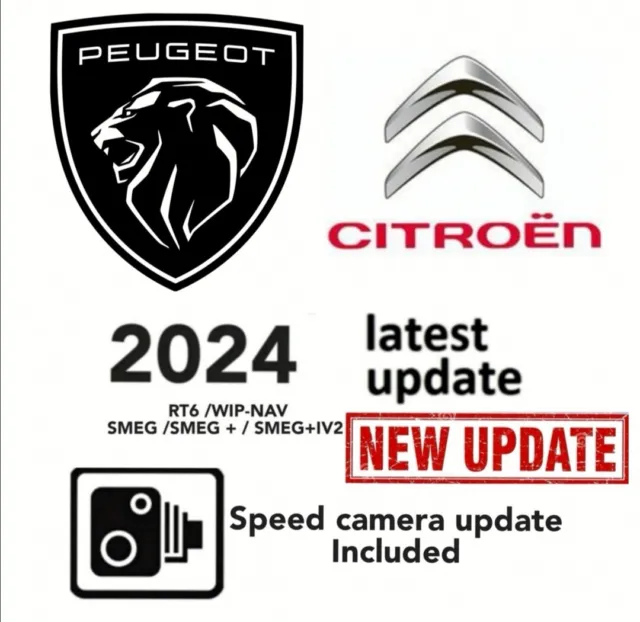 ULTIMA motovelox Peugeot Citroen - aggiornamento navigatore satellitare 2024 Regno Unito & Europa