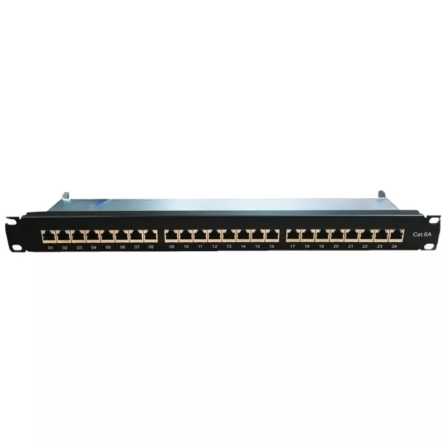 Neklan 8060895 1U 24 Ports Cat 6A STP panneau de brassage 19"