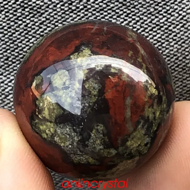 1pc Natural dragon blood stone ball quartz crystal sphere 20mm+ reiki healing