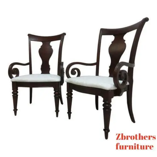 Pair of Pennsylvania House Cherry Cortland Manor Dining Room Lounge Arm Chairs C