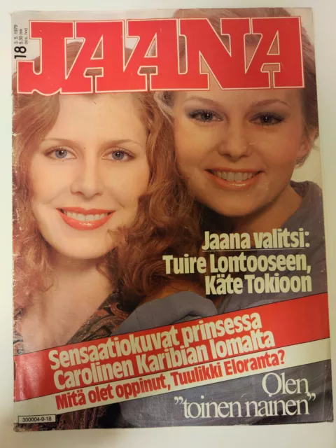 OLIVIA NEWTON-JOHN article in Finnish magazine JAANA 1979. Complete magazine.