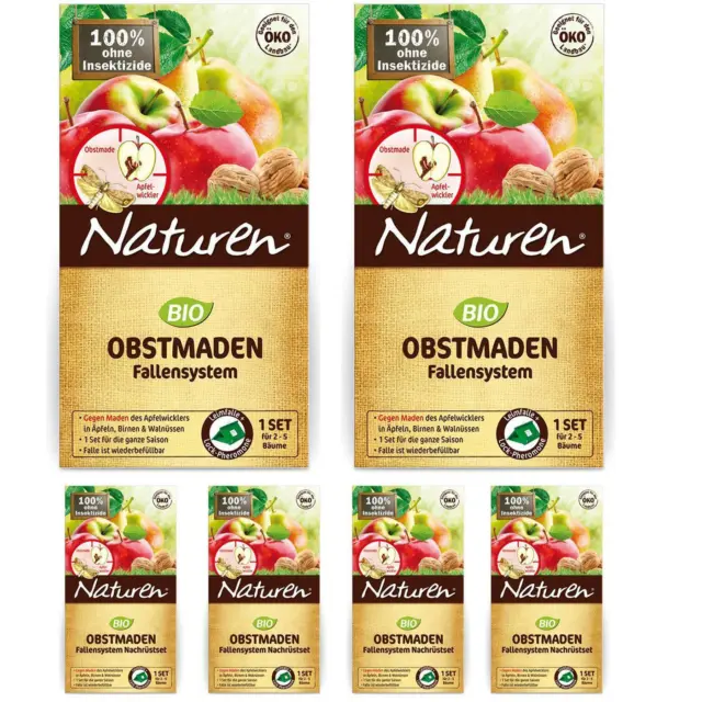 Celaflor Naturen Obstmaden Falle Nachrüstset Apfelwickler Obst Maden Falle 2x