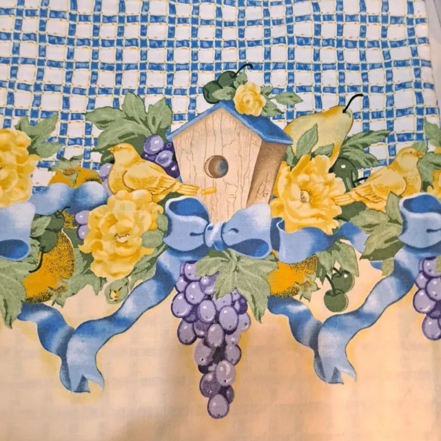 Daisy Kingdom Della Robbia Border Birdhouses Cotton Fabric 3Yrds X 44"