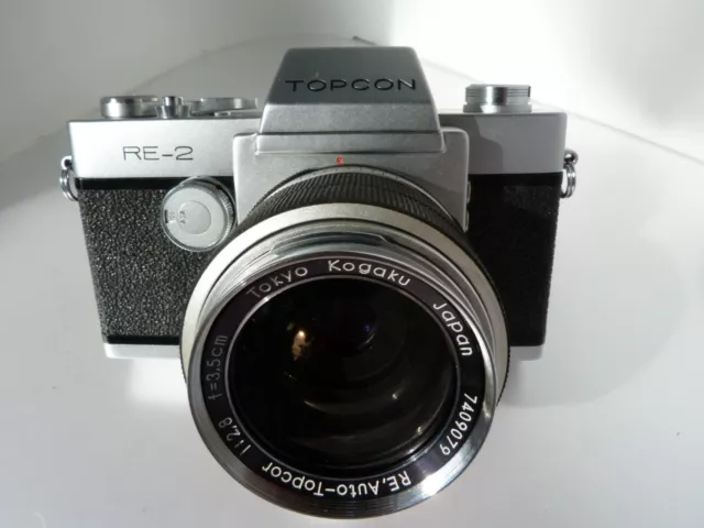 DE COLECCIÓN Tokyo Kogaku Topcon Re-2 35 mm cámara, Re Auto-Topcor 35Mm F2.8.LEER