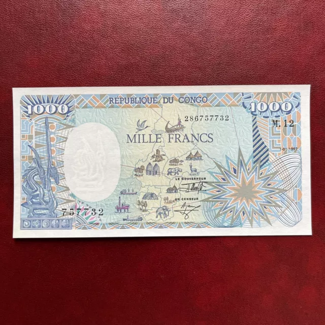 Congo billet 1000 Francs 1992 NEUF pick11  République Du Congo BEAC 01.01.92 UNC