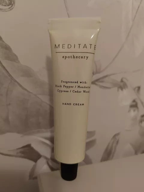 M&S APOTHECARY Meditate Hand Cream - 30mls Brand New Unopened