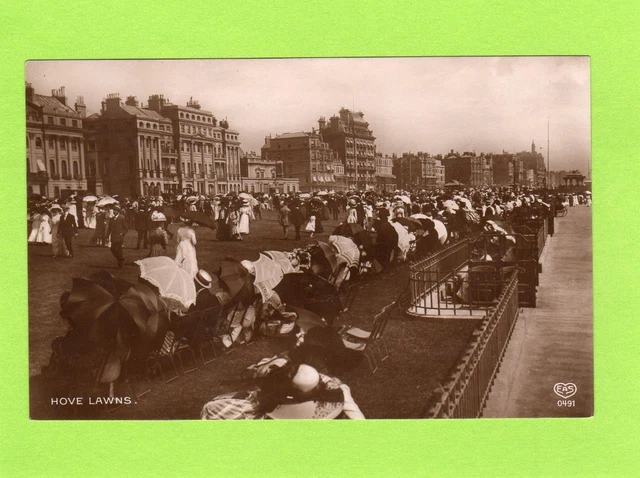 Hove Lawns Nr Brighton unused RP pc by EAS Ref C509