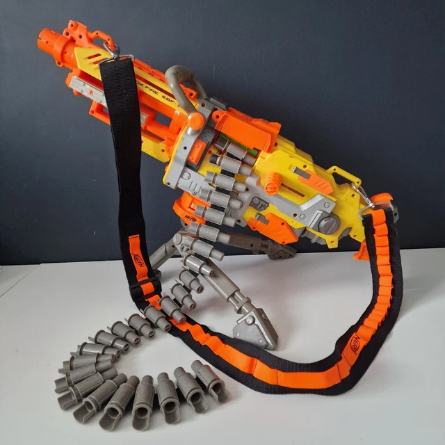 NERF N STRIKE HAVOK Fire EBF 25 Gun with Tripod Ammo Belt Fully Working 32.99 PicClick UK