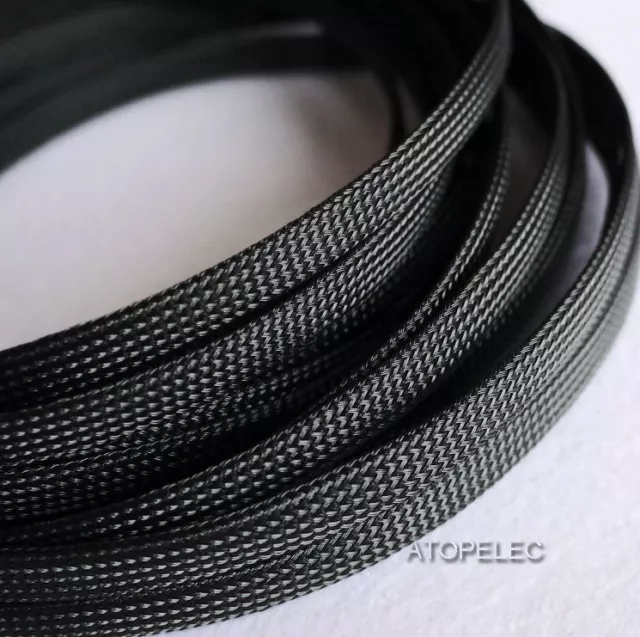 Single Color 2MM-16MM TIGHT Braided PET Expandable Sleeving Cable Wire Sheath