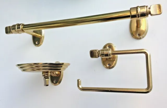 Toallero Oro Latón Aseo Wc Malo Barroco Accesorios de Baño Dispensador de Jabón