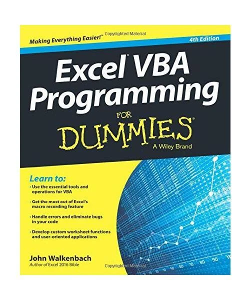 EXCEL VBA PROGRAMMING For Dummies, John Alexander EUR 10,81 - PicClick FR