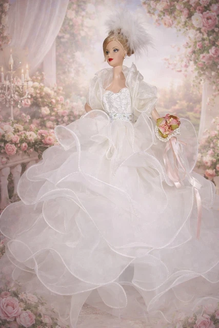 BARBIE DOLL RED CARPET ROBE DE BAL EVENING WEDDING DRESS