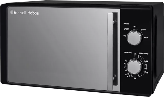 Russell Hobbs RHM2060B 800W 20L Manual Microwave Oven 5 Power Levels - Black