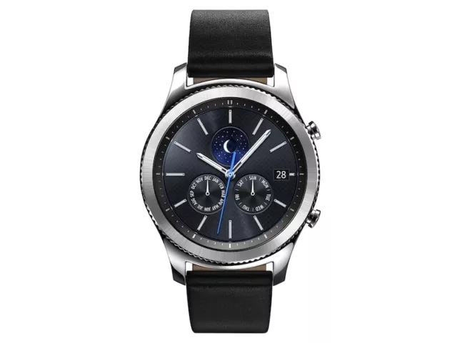 Samsung Gear S3 Classic SM-R770 Smart Watch GPS Bluetooth Silver Grey Very Good