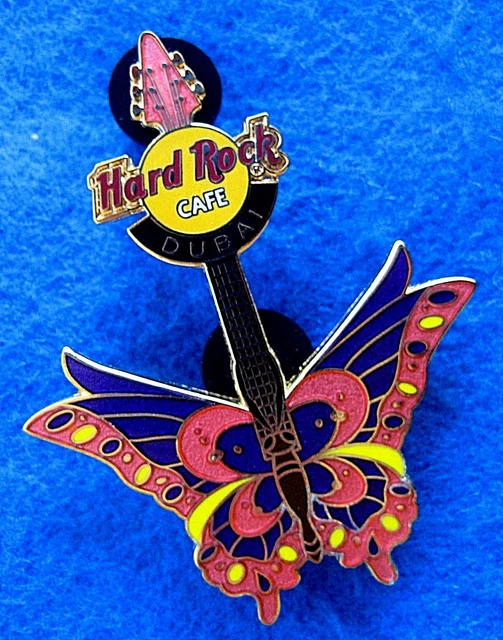 DUBAI EMIRATES UAE BUTTERFLY GUITAR TATTOO SERIES INSECT Hard Rock Cafe