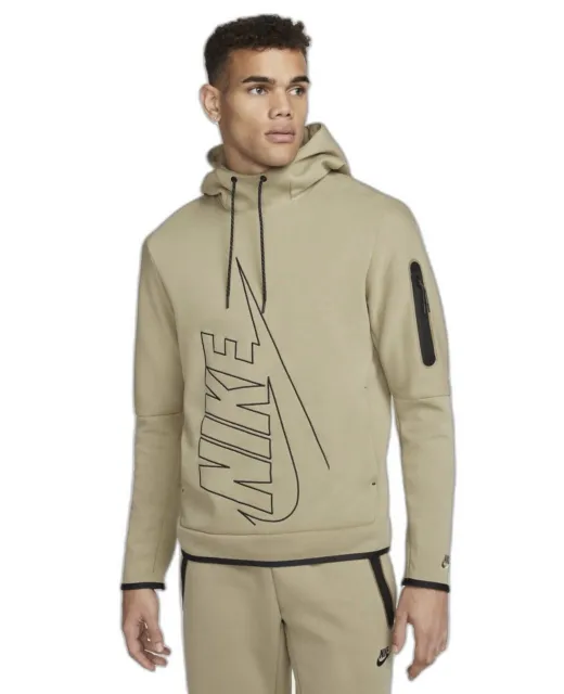 DX0577-247 Nike Tech Fleece GX Hoodie Beige Herrenmode kapuzenpullover