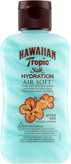 Hawaiianische tropische Seide Feuchtigkeit Luft weich nach Sonne Lotion Kokosnuss Papaya Mini, 60