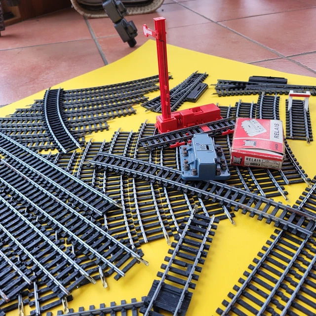 JEP - LOT DE 6 GRAND RAIL COURBE - ECH:O, L=38cm - MINIATURE TRAIN CHEMIN DE FER EUR 19,90