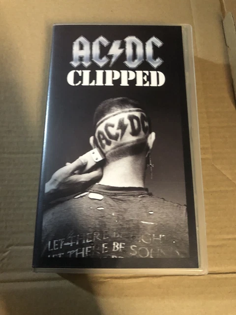 AC/DC CLIPPED VHS Video Tape 1990 Atlantic Recording Activision Promo £ ...