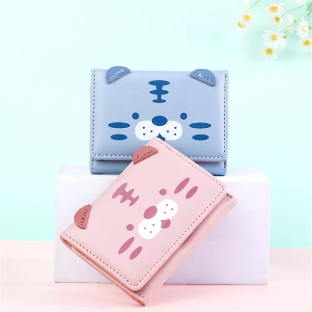 Cute Cartoon Coin Purse PU Leather Money Bag Fashion Card Holder  Women Girls