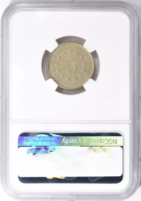 1883 Shield Nickel NGC UNC. Details 2