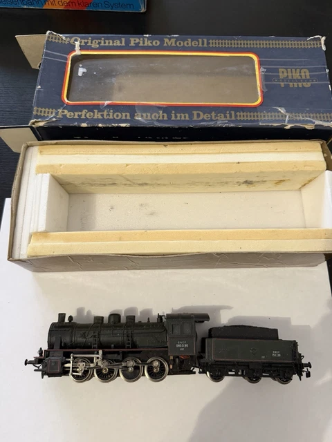 PIKO LOCOMOTIVE VAPEUR 131 ETAT 32.917 VERTE ET NOIR NOIR EN Boite Ho