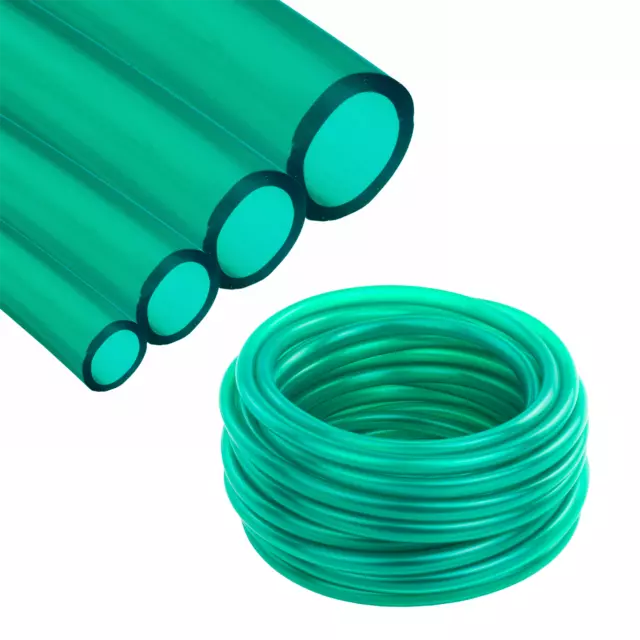 Flexible Green Clear Plastic Pond Water Hose Pipe Tube Fish Aquariums Air Tubing