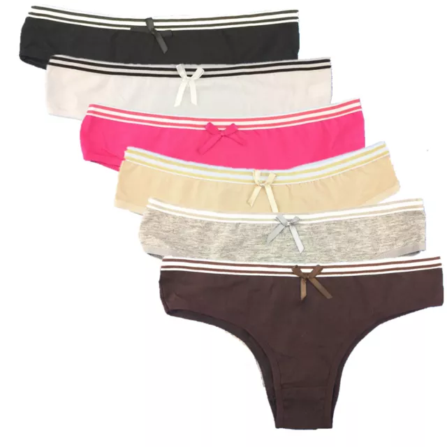 3 6 12 Pcs Lot Women's Sexy Cotton String Bikini Briefs Panties Underwear,XS-M